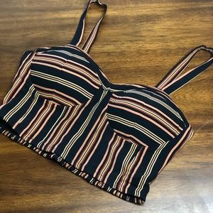 SOLD!! Stripped Cropped top